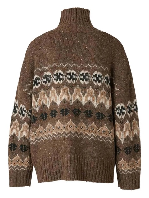 Altuzarra fairisle high-neck sweater - Brown - zdjęcie produktu nr 2