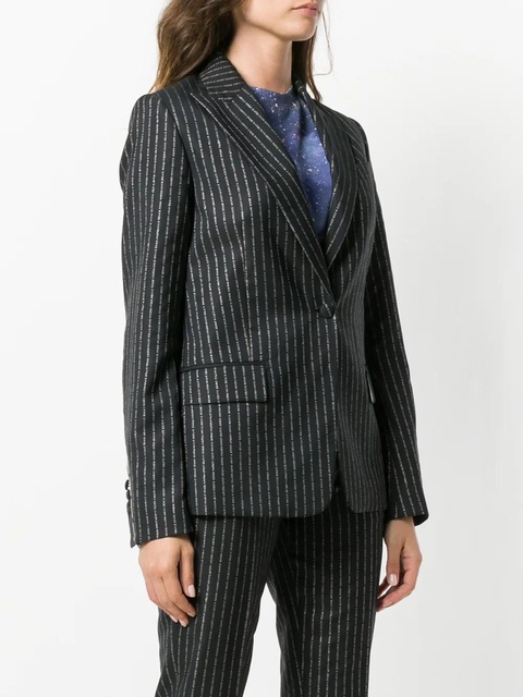 Golden Goose pinstriped blazer - Blue - zdjęcie produktu nr 2