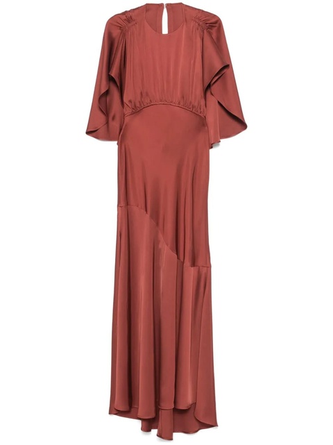 ZIMMERMANN cape-insert round-neck maxi dress - Red - zdjęcie produktu nr 1
