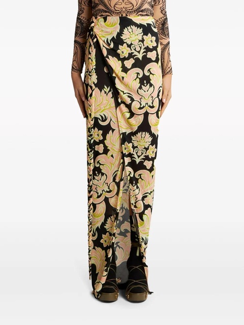 ETRO floral-print sarong skirt - Black - zdjęcie produktu nr 2