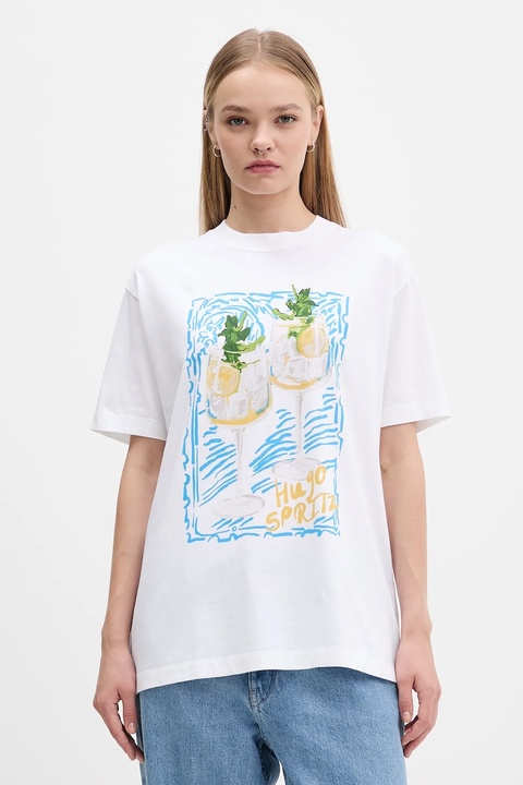 Abercrombie & Fitch t-shirt bawełniany damski kolor biały KI157-5396-100 - zdjęcie produktu nr 1