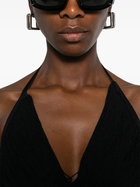 The Attico multi-strings crop top - Black - zdjęcie produktu nr 2