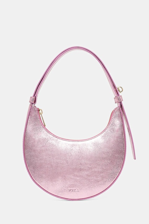 Furla torebka skórzana kolor różowy WE00649.BX4150.4148S - zdjęcie produktu nr 1