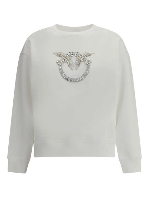 PINKO crystal-embellishment sweatshirt - White - zdjęcie produktu nr 1