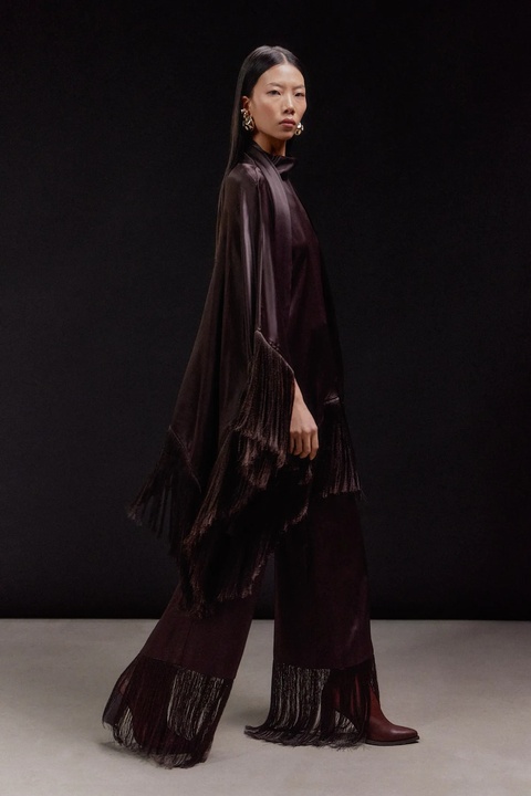 Answear.LAB spodnie damskie kolor brązowy szerokie high waist - zdjęcie produktu nr 1