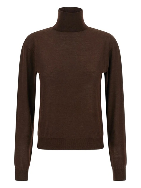 Saint Laurent turtleneck sweater - Brown - zdjęcie produktu nr 1