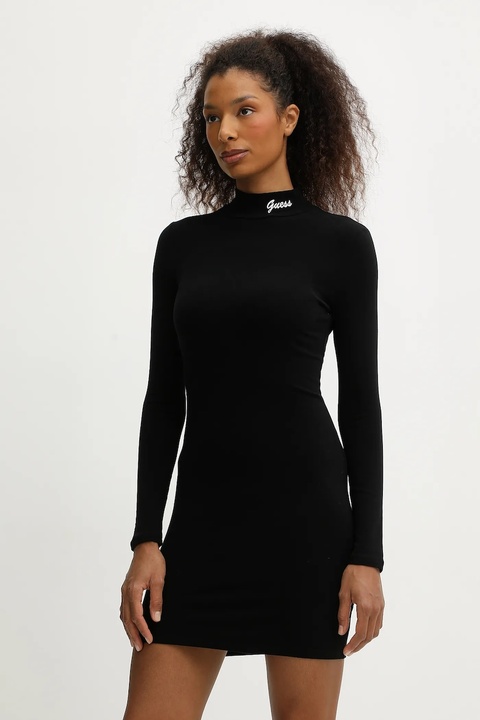 Guess sukienka ALBA kolor czarny mini dopasowana V5BK04 KCBF1 - zdjęcie produktu nr 1