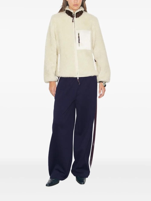 Tory Burch fleece colourblock jacket - Neutrals - zdjęcie produktu nr 2