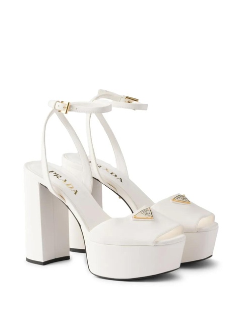 Prada platform leather sandals - White - zdjęcie produktu nr 2