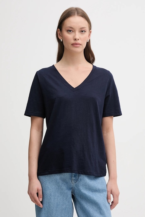 United Colors of Benetton t-shirt bawełniany damski kolor granatowy 3BVXD400H - zdjęcie produktu nr 1