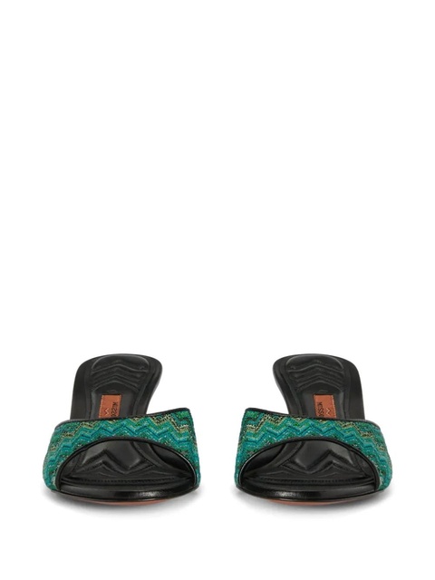 Missoni zigzag-pattern sandals - Green - zdjęcie produktu nr 2