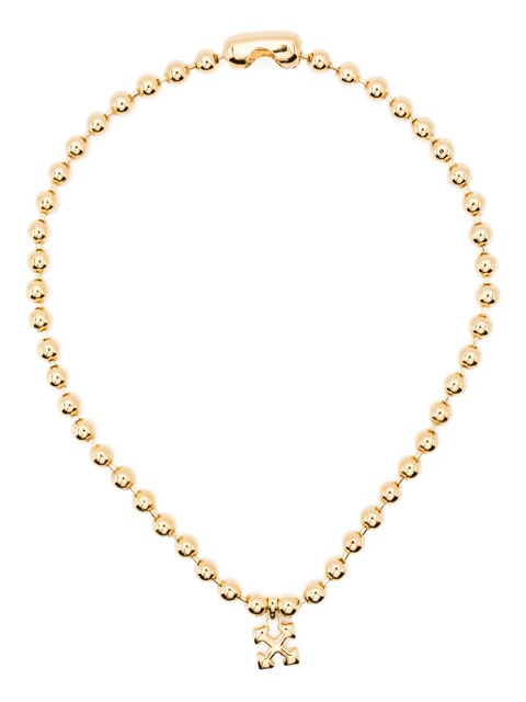 Off-White ball-chain necklace - Gold - zdjęcie produktu nr 1