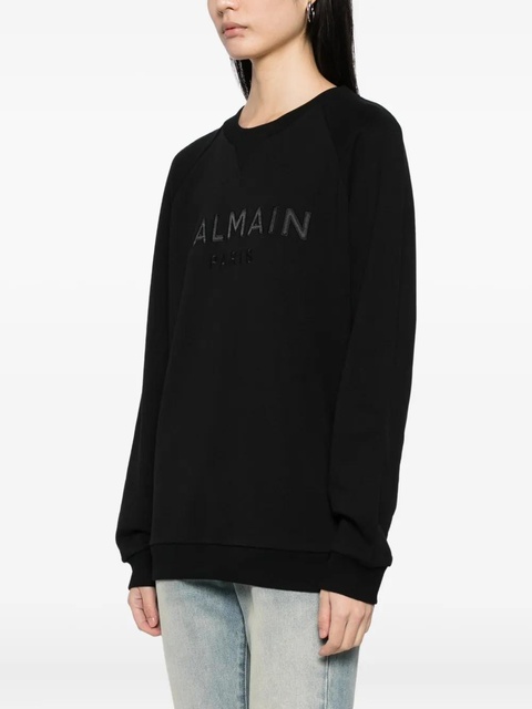 Balmain logo-embroidered sweatshirt - Black - zdjęcie produktu nr 2