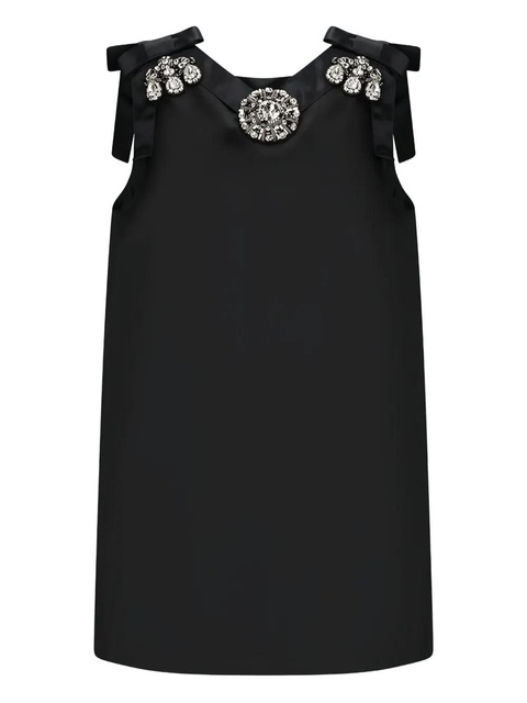 Dolce & Gabbana crystal-embellishment mini dress - Black - zdjęcie produktu nr 1