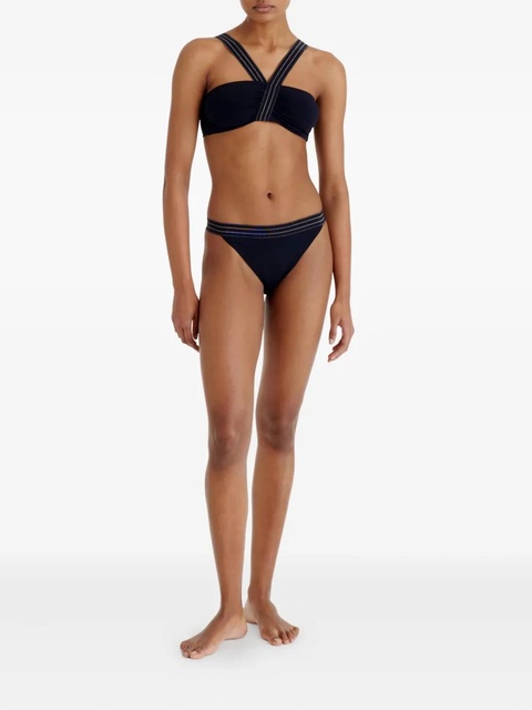 ERES Rayonnant striped-waistband bikini bottoms - Black - zdjęcie produktu nr 2