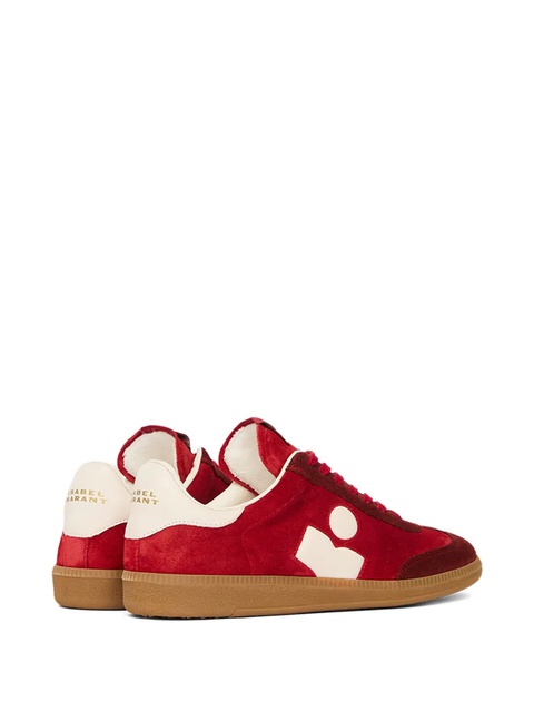 ISABEL MARANT suede panelled sneakers - Red - zdjęcie produktu nr 2