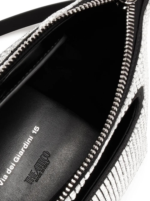 The Attico Via Dei Giardini 15 crystal tote bag - Silver - zdjęcie produktu nr 2