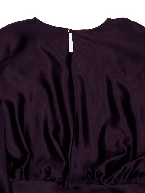 Altuzarra Evinka long-sleeve gathered silk dress - Purple - zdjęcie produktu nr 2
