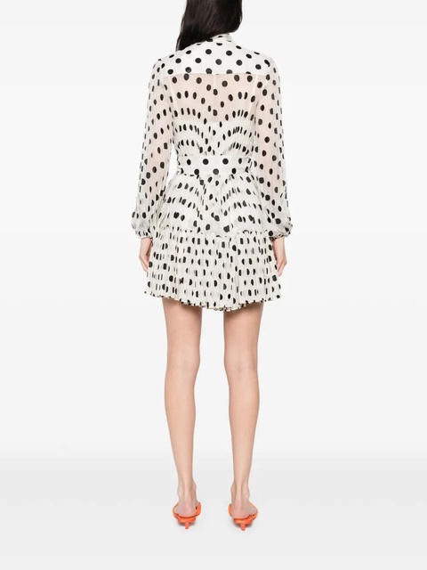 ZIMMERMANN pussy bow mini dress - Neutrals - zdjęcie produktu nr 2