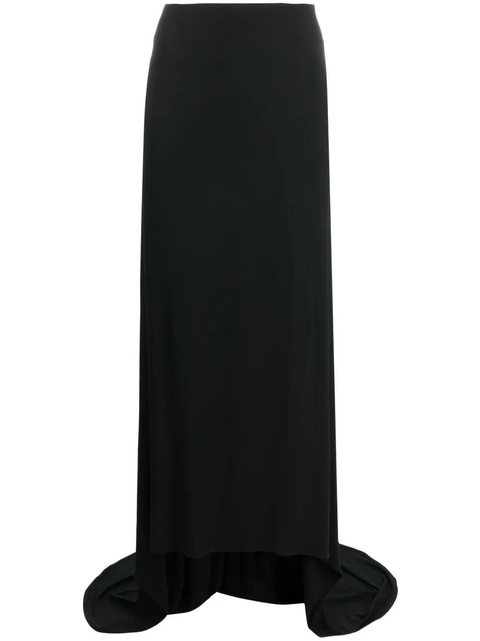 Magda Butrym floor-length asymmetric draped skirt - Black - zdjęcie produktu nr 1