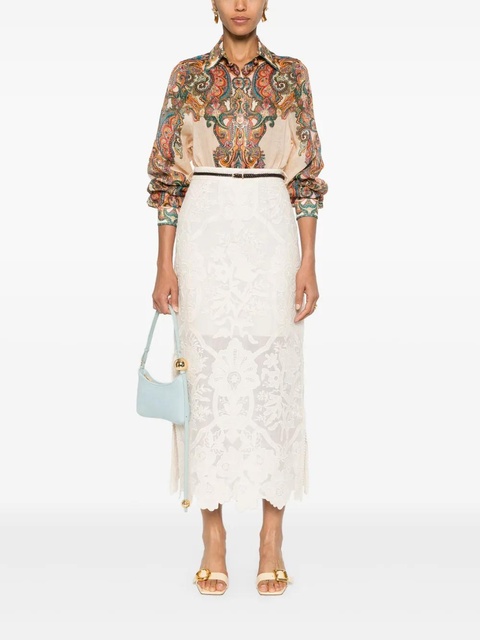ZIMMERMANN Ottie paisley-print shirt - Neutrals - zdjęcie produktu nr 2
