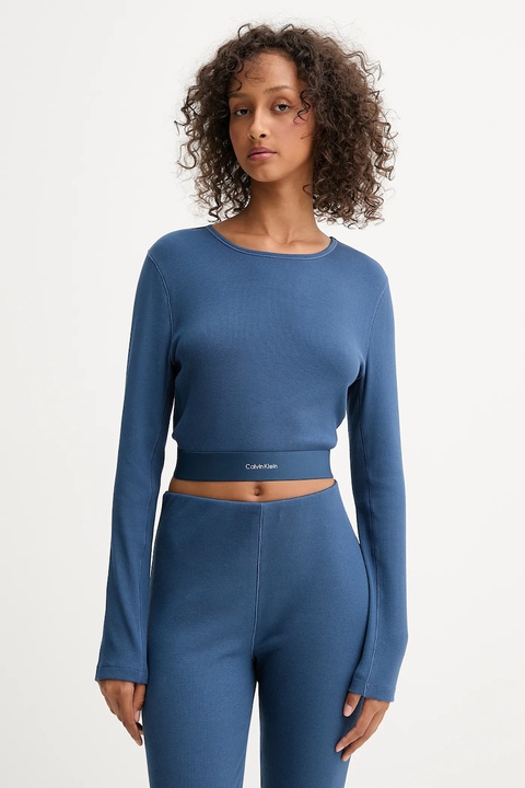 Calvin Klein Underwear longsleeve damski kolor niebieski 000QS7217E - zdjęcie produktu nr 1