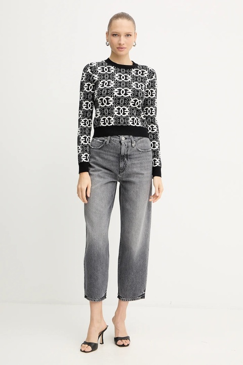 Pinko sweter damski kolor czarny lekki 106041 A2YD - zdjęcie produktu nr 2