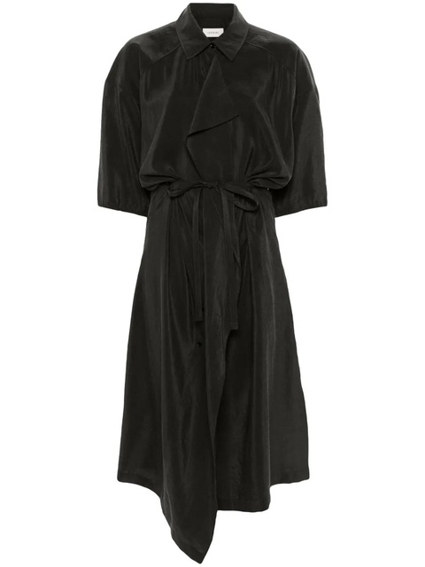 LEMAIRE short-sleeve midi shirtdress - Brown - zdjęcie produktu nr 1