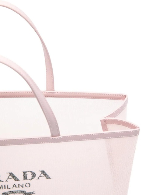Prada logo-print tote bag - Pink - zdjęcie produktu nr 2
