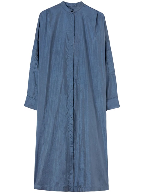 Jil Sander belted collarless midi shirt dress - Blue - zdjęcie produktu nr 1
