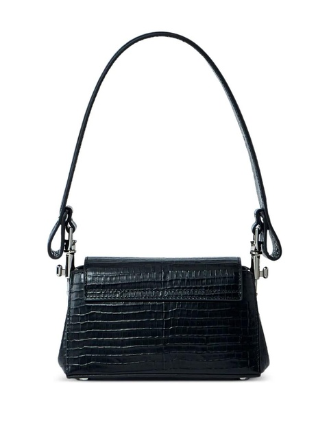 Vivienne Westwood small Hazel croc-embossed flap shoulder bag - Black - zdjęcie produktu nr 1