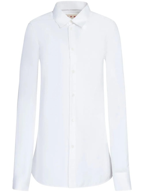 Marni balloon-sleeve poplin shirt - White - zdjęcie produktu nr 2
