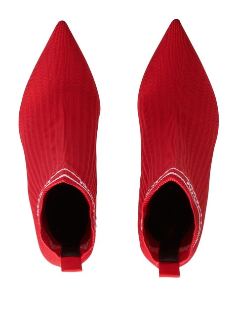 Balmain Skye 95mm ankle boots - Red - zdjęcie produktu nr 1