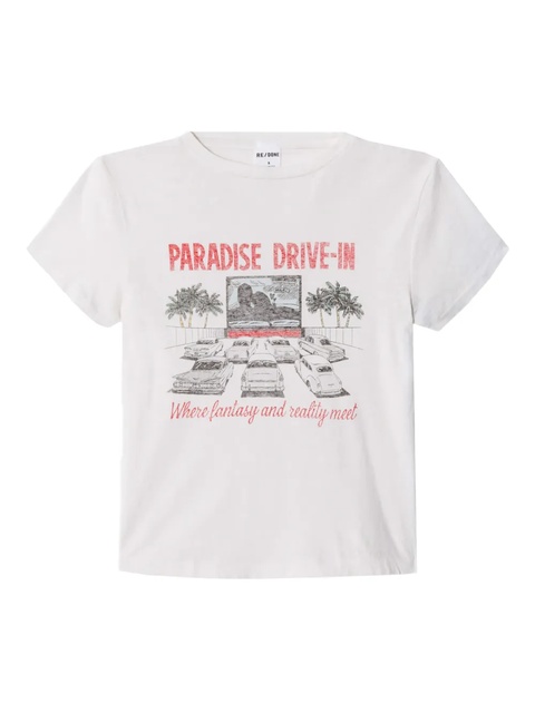 RE/DONE boxy drive-in tee - White - zdjęcie produktu nr 1