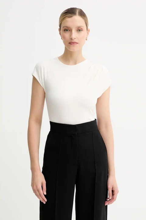 Calvin Klein t-shirt damski kolor beżowy LV047B275G - zdjęcie produktu nr 1