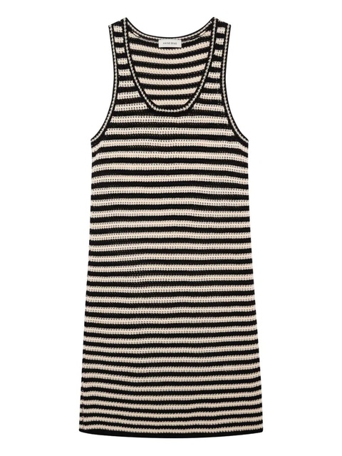 ANINE BING open-knit mini dress - Neutrals - zdjęcie produktu nr 1