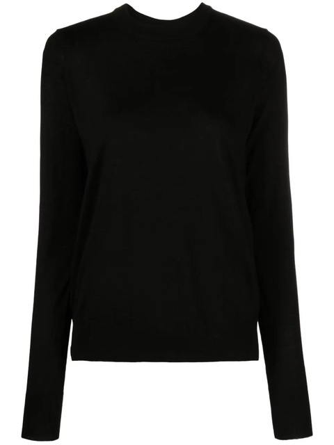 Zadig&Voltaire Emma asymmetric rear-slit wool jumper - Black - zdjęcie produktu nr 1