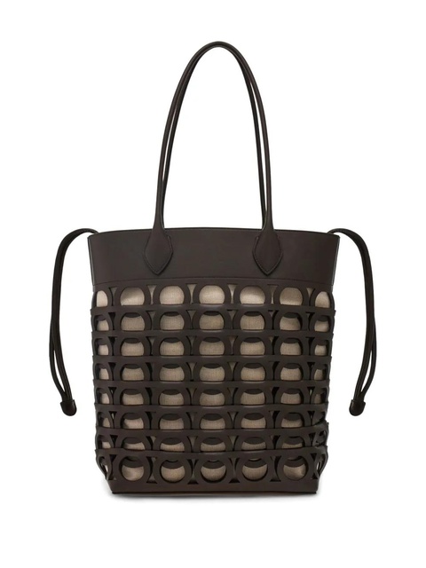 Ferragamo small Gancini tote bag - Brown - zdjęcie produktu nr 2