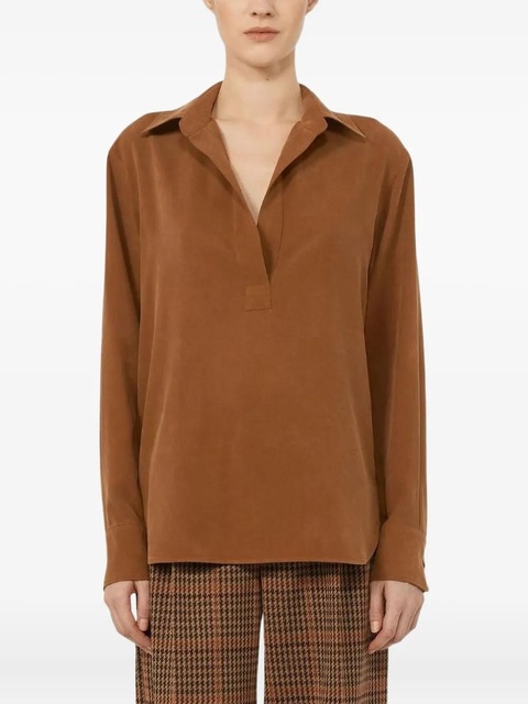 Max Mara Mirko silk blouse - Brown - zdjęcie produktu nr 1