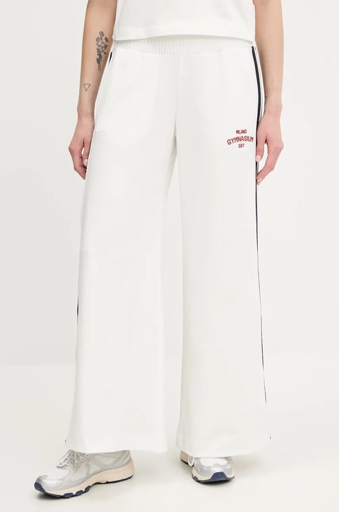 EA7 Emporio Armani spodnie dresowe damskie kolor biały z aplikacją AF12114.7W000152 - zdjęcie produktu nr 1
