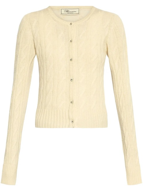 Blumarine cable-knit cardigan - Neutrals - zdjęcie produktu nr 1