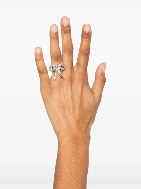 Maje bow-detail ring - Silver - zdjęcie produktu nr 2
