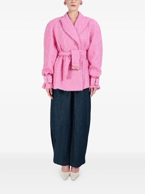 Rowen Rose double-breasted belted jacket - Pink - zdjęcie produktu nr 2