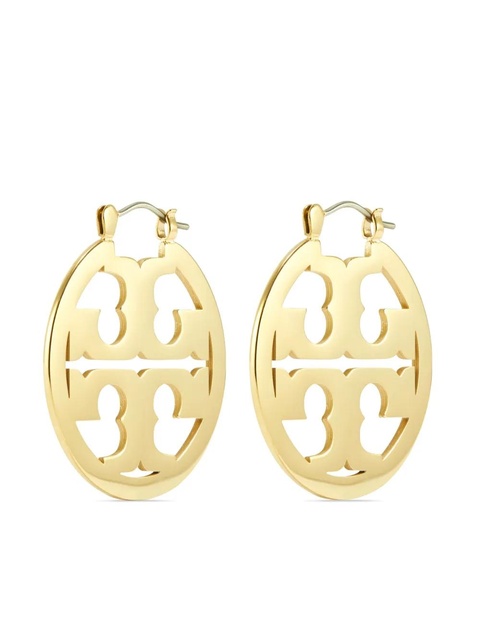 Tory Burch Miller polished-finish earrings - Gold - zdjęcie produktu nr 2