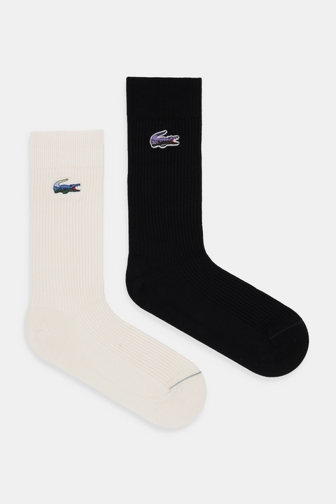 Lacoste skarpetki 2-pack kolor czarny RA5989 - zdjęcie produktu nr 2