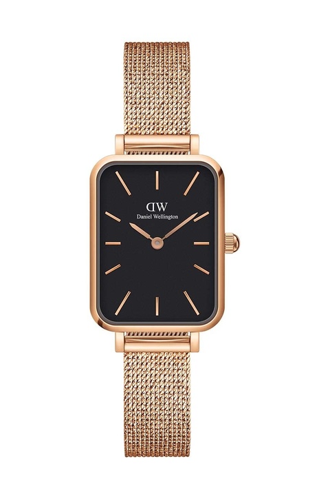 Daniel Wellington zegarek Quadro Pressed damski kolor różowy - zdjęcie produktu nr 1