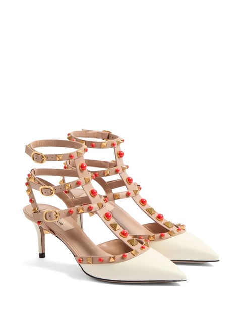 Valentino Garavani 65mm Rockstud embellished pumps - White - zdjęcie produktu nr 2