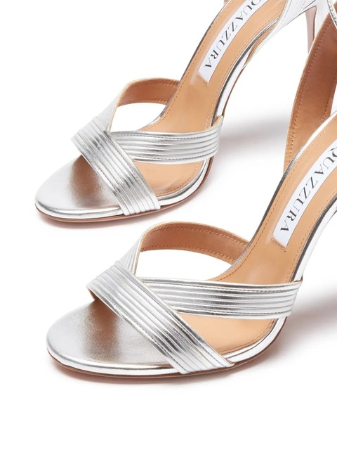 Aquazzura 105mm Ari sandals - Gold - zdjęcie produktu nr 2