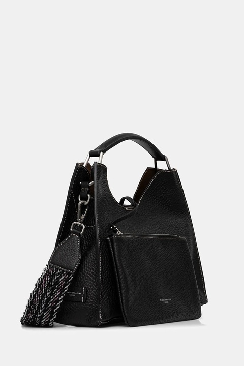Gianni Chiarini torebka skórzana kolor czarny BS.10566.RNGDBL - zdjęcie produktu nr 2
