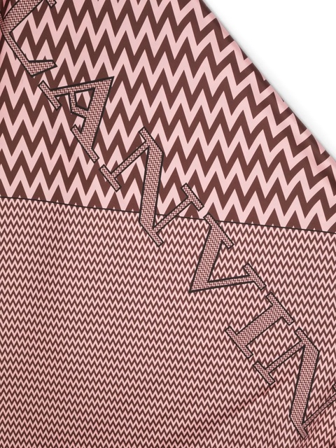 Lanvin jacquard-logo silk scarf - Pink - zdjęcie produktu nr 2